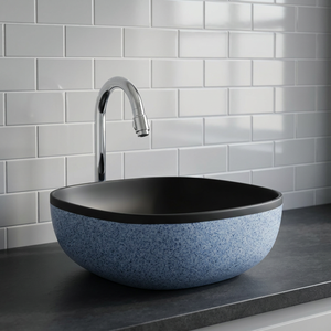 Lavabo de table en céramique de porcelaine bleue au design moderne, écologique, pour hôpitaux et centres commerciaux, avec garantie à vie, provenant d'Inde - Product Image 6