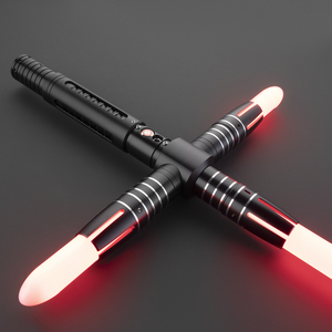 Sabre laser LGT Crossguard RGB avec poignée métallique, effets sonores, mouvement fluide, flash sur impact, sabre personnalisé, arme de cosplay, sabre LED - Product Image 3
