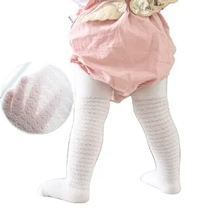 Kaus kaki katun bayi baru lahir, kaos kaki jala tipis warna polos anti nyamuk musim panas untuk bayi