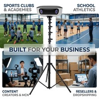 Caméra d'action professionnelle 4K AI avec suivi automatique pour diffusion en direct de matchs de football et analyse des stades