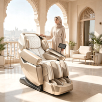 Nouveau fauteuil de massage avec matériaux haut de gamme, édition luxe dorée et grande taille, pour la maison et le bureau