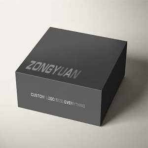Boîte-cadeau pliante de luxe classique noire grande boîte de panier de cadeau de présentation magnétique pour l'emballage - Product Image 4
