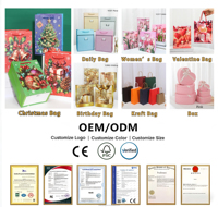 Tas Kertas Laminasi Putih Ramah Lingkungan, Dapat Digunakan Kembali, Cantik, Personal, Logo Kustom, Tahan Lembab, Tali Tiga Untai, Kokoh