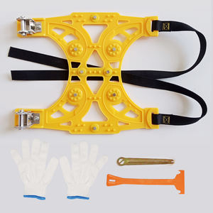 Chaînes de <span class=keywords><strong>pneus</strong></span> en TPU universelles portables d'urgence antidérapantes en plastique pour la conduite hivernale sur les routes enneigées, glaceuses et boueuses - Product Image 3