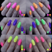 Kit de vernis à ongles en gel vegan naturel 6 pièces couleurs populaires, non toxique, longue tenue, marque privée
