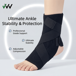 Soporte de Tobillo de Poliéster Unisex <span class=keywords><strong>para</strong></span> la Prevención de Esguinces con Resortes Metálicos de Compresión <span class=keywords><strong>para</strong></span> Estabilizar el Tobillo Durante la Carrera - Product Image 1