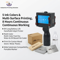 Impresora de inyección de tinta portátil de 8 líneas con soporte para altura de impresión máxima de 25,4 mm, máquina codificadora de formato completo para fecha y lote en cajas industriales