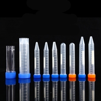 Chine fabricants bouchon à vis en plastique stérile 15 ml 15 ml 50 ml 50 ml tube à centrifuger conique test de laboratoire faucon