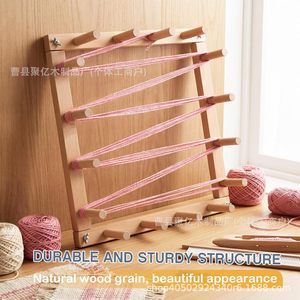 Wooden <b>Diy</b> Weaving Loom <b>Kit</b> 4 Sets Handmade Textile Yarn Tools For Crafting - Product Image 3