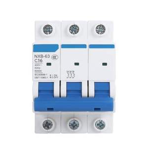 قاطع دائرة كهربائية مصغر من سلسلة Chint NXB-63 C16 بقوة 16 أمبير، تيار متردد 220 فولت 50/60 هرتز مع خيارات 1P و2P و3P و4P للاستخدام المنزلي - Product Image 3