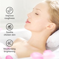Label Pribadi Rose Petal Bath Salt Jar Kemasan Alami Mewah Kristal Perendaman Garam Mandi Himalaya dengan Bunga