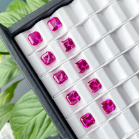 Großhandel lose Edelsteine Asscher rosa Saphir-Edelstein Labor Edelsteine zur Herstellung von Schmuck