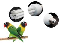 LuckyHerp 20W classique spirale oiseau lampe UVB UVA soleil 2.4% couleur verre perroquet croissance fournitures