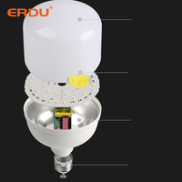 ERDU, venta al por mayor, lámpara residencial, lámpara de bombilla Led, focos, 5W, 9W, 13W, 18W, 28W, E27, bombillas Led, bombillas Led de Material de aluminio