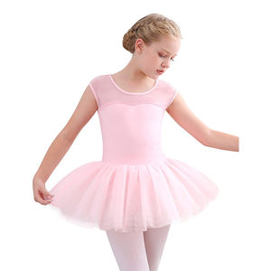 Robe de tutu de ballet pour filles, tenue de <span class=keywords><strong>danse</strong></span> de scène, <span class=keywords><strong>justaucorps</strong></span> <span class=keywords><strong>classique</strong></span>, tutu de ballet rose pour tout-petits, pour la performance et l'entraînement - Product Image 4