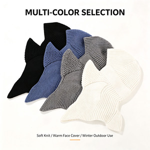 Balaclava tricotée rayée intégrale Wins Flying 1-one Hole, masque de ski d'hiver, bonnets tricotés personnalisés pour adultes, vente en gros à prix abordable - Product Image 3