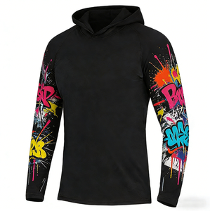 Chemise de protection UV respirante à séchage rapide avec manches à trous pour les pouces, personnalisable et colorée, pour le surf, la randonnée et les activités de plein air - Product Image 3