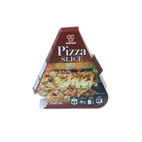 Boîte de papier Triangle haut de gamme nouvellement conçue Boîte à pizza écologique personnalisable Boîte à pizza imprimée à emporter de haute qualité avec logo