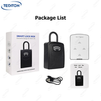 Tediton Sécurité Électronique Sleutelkast Code PIN Stockage de clés Tuya Smart Key Box Boîte de verrouillage sans clé