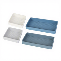 Accessoires de cuisine Maisons : Ensemble de 4 ustensiles de cuisson antiadhésifs en silicone avec séparateurs pour plaques de cuisson, compatibles lave-vaisselle et four