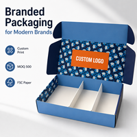 Boîte d'expédition personnalisée en carton premium avec inserts ajustables, marque privée et commandes en gros pour kits de beauté