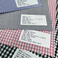 Nouveau design de tissus teints en fil TC personnalisé tissu en popeline de coton polyester biologique tissé pour vêtement chemises formelles