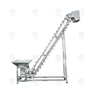 Factory direct price inclined food grade conveyor bucket elevator for wood chips