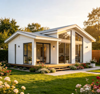 Casa Contenedor Expandible Moderna de Lujo de 20 pies/40 pies, Casa Prefabricada Modular Pequeña de 2 Dormitorios, Vivienda Exterior Resistente al Viento y Sísmica