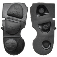 Carcasa de Goma ABS para Llave, 3 Botones, Repuesto de Botones para Tarjeta Inteligente, Almohadillas Protectoras para Botones, Botón de Tecla Suave