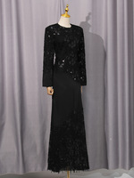 Robe d'été vintage élégante coupe sirène évasée amincissante avec broderie en dentelle, longueur ras du sol, antistatique, nouvelle collection 2025 pour femme