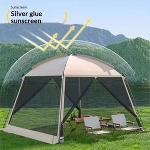 Outdoor Four-Season Double Layer One Bedroom Oxford Cloth Sunshade Mesh <b>Tent</b> Camping Anti-Mosquito <b>Canopy</b> Quick Opening - Product Image 3