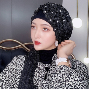 HZM-24534 Nuevo Turbante Árabe <span class=keywords><strong>con</strong></span> Hiyab para Mujer, Pañuelo Musulmán para la Cabeza - Product Image 6