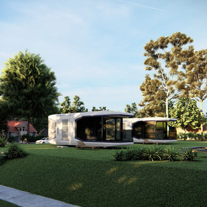 บ้านคอนเทนเนอร์เคลื่อนที่หรูหราทันสมัยยอดนิยม ขนาด 40 ฟุต พับเก็บได้ ขยายได้ บ้านพักตากอากาศขนาดเล็กสำเร็จรูป โรงแรมแคปซูลเหล็ก - Product Image 6