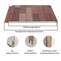 Panneau Métallique Sculpté en PU Ignifuge et Imperméable, Isolation Décorative Résistante aux Intempéries pour Façades Extérieures de Bâtiments