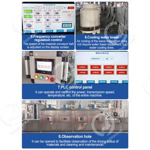 OCEAN Shrimp <b>Microwave</b> Conveyor Oven Insect Mealworm <b>Microwave</b> Tunnel Dryer Machine <b>Microwave</b> Dryer / Mesh Belt Dryer / Microwav - Product Image 2
