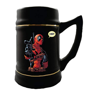 Tasse en porcelaine, verre, chopes, mug, tasse à bière en céramique noire de 900 ml, taille et forme personnalisées - Product Image 3