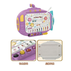 モンテッソーリプレイスルーモード磁気ドローイングボード海底迷路ビーズカラー仕分け玩具ドローイングタブレットマグネットペン付き - Product Image 4