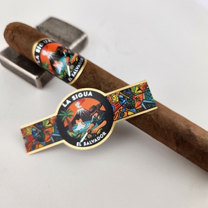 Etiqueta de Papel Personalizada para Anillo de Cigarro Pequeño, con Logotipo de Marca Privada en Relieve - Product Image 6