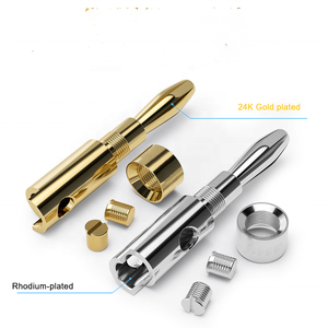 अनुकूलित शुद्ध कॉपर डिय स्पीकर तार 10 फीट 12 गेज हाइफी स्पीकर केबल तार 4 पीसी केले प्लग के साथ - Product Image 3