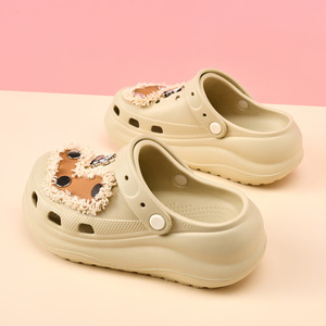 Puff Shaped <b>Clogs</b> Thick Soled Height Increasing Breathable Non Slip Beach Sandals For Women Summer Style EVA Sole One Piece - Product Image 4