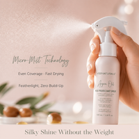 Spray protecteur thermique pour cheveux en marque propre jusqu'à 450°F ° Après-shampoing sans rinçage à l'huile d'argan marocaine F Thermal Protection pour cheveux