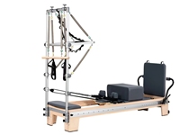 Lit de Pilates Full Track en bois d'érable réglable et écologique pour la gym et les studios de Pilates, idéal pour le remodelage corporel et l'entraînement de yoga