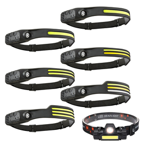 Gritin Head Torch Rechargeable, 2000L Super Bright Waterproof LED Headlamp Headlight With Motion Sensor Control, 4 Light Modes, 30 Hrs Runtime, 90° Angle Adjustable Headlight For Running, Hiking Etc