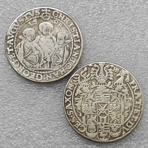 Pièces de monnaie commémoratives de style antique de la Saxe, Christian Iogan, 1598, cadeaux, décoration de la maison - Product Image 1