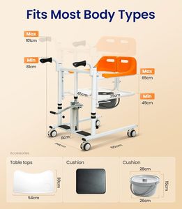 Mateside regolabile idraulico manuale trasferimento paziente sedia anziani disabili comodino <span class=keywords><strong>WC</strong></span> sollevatore mobilità aiuto alla fabbrica all'ingrosso - Product Image 4