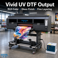 Printer Inkjet UV DTF HANYING HY-603UV HY-604UV 60cm untuk Label Kemasan Botol, Cangkir, dan Kosmetik Custom