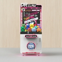 Machine à griffes de jeu d'arcade à pièces pour enfants Machine à grue à griffes de prix de poupée cadeau avec accepteur de billets et de pièces