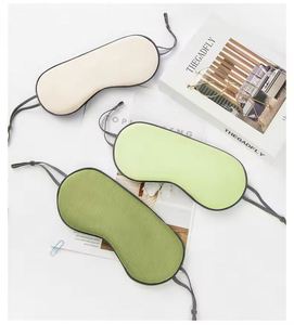 Hot Selling Soft Designer Travel Two Colors Cool and Warm Double Layer Breathable Custom Sleeping Shading Eye Mask - Product Image 4