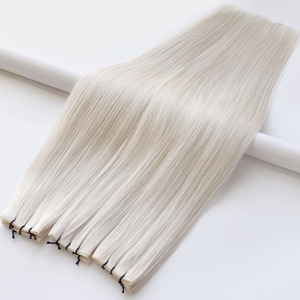 Extensions de cheveux Remy Genius Weft 10A bruts, non coupés, coupables, teintes sur mesure, qualité salon - Product Image 4