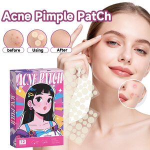 Patchs Hydrocolloïdes pour Boutons - Traitement Invisible des Imperfections du <span class=keywords><strong>Visage</strong></span> - Patchs Cicatrisants Rapides Multi-Tailles - Product Image 6